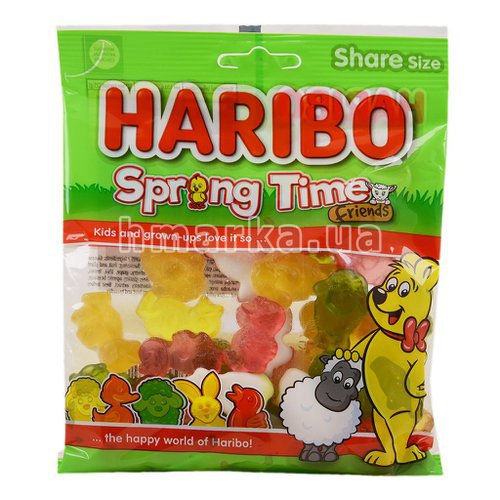 Фото Haribo желейні звірята з фруктовими смаками, 140 г № 1