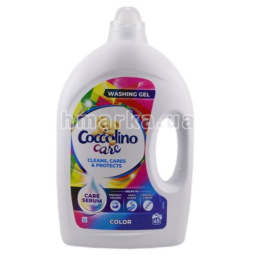 Фото Гель для прання кольорового одягу Coccolino Care на 45 прань, 1.8 л № 2