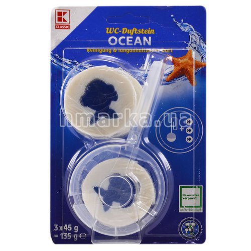 Фото Блок для унітазу K-Classic Ocean, 3 шт. № 1