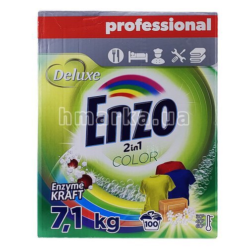Фото Порошок для прання Enzo Color, на 100 прань, 7.1 кг № 1