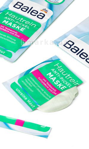 Фото Маска Balea skin clean проти прищів з олією чайного дерева, 16 мл № 3