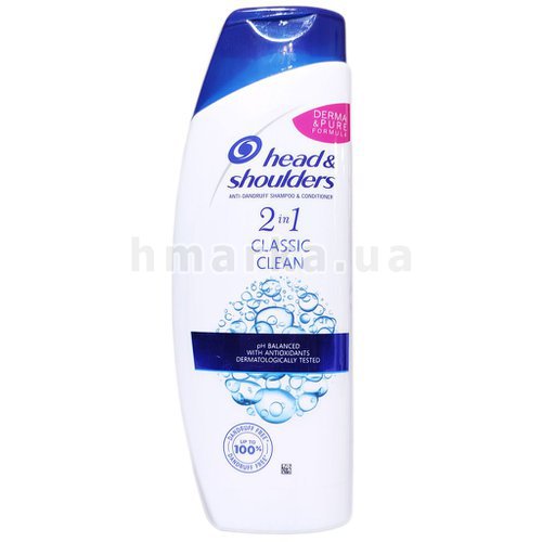 Фото Шампунь Head & Shoulders 2 в 1 Classic Clean, 450 мл № 1