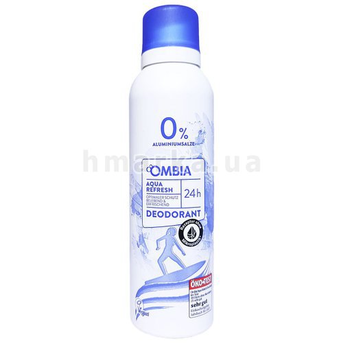 Фото Дезодорант аерозольний Ombia Aqua Refresh, 200 мл № 1