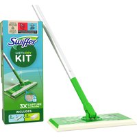 Набір для миття підлоги зі шваброю Swiffer Wet & Dry Kit, 1 швабра+ 8 сухих+ 3 вологих серветок