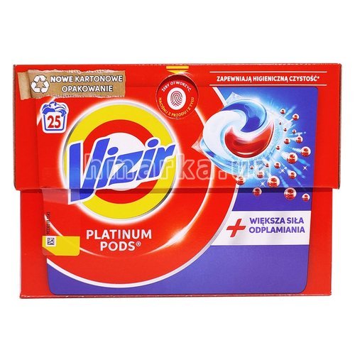 Фото Капсули для праня кольорових та світлих речей Vizir Platinum Pods, 25 шт. № 1
