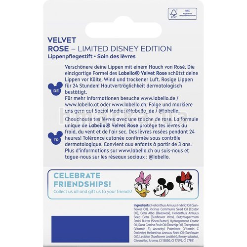 Фото Бальзам для губ Labello Disney Edition Оксамитова троянда, 4.8 г № 3