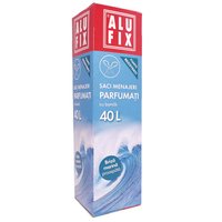 Пакети для сміття 40 л з затяжками AluFix Морський бриз, 12 шт.