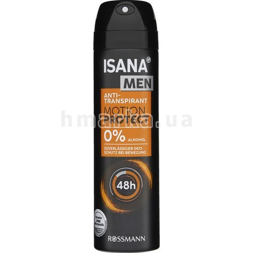 Фото Чоловічий антиперспірант Isana Men Motion Protect, 150 мл № 1