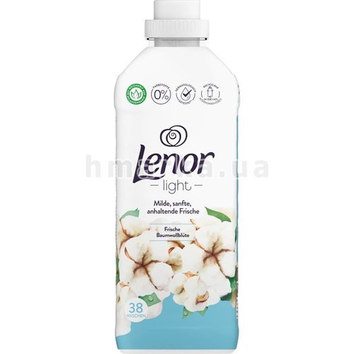 Фото Кондиціонер для білизни Lenor Fresh Цвіт бавовни, 38 прань, 950 мл № 1