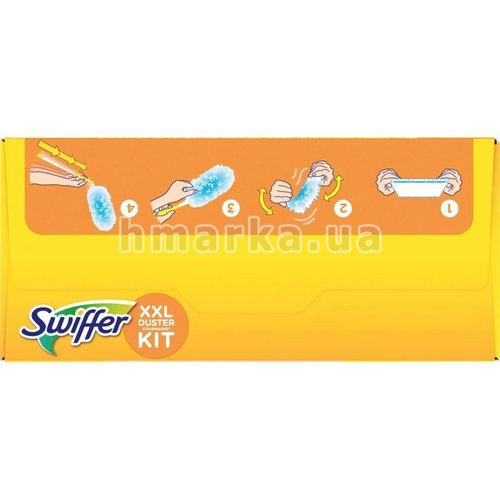 Фото Стартовий набір пильовиків-магнітів Swiffer XXL, 1 тримач (90 см)+ 2 насадки № 6