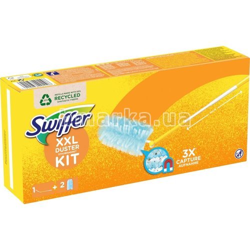 Фото Стартовий набір пильовиків-магнітів Swiffer XXL, 1 тримач (90 см)+ 2 насадки № 3