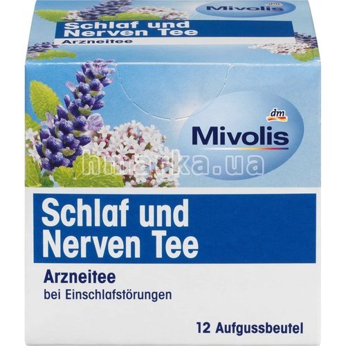 Фото Чай лікувальний Mivolis Сон і нерви (12 пакетиків), 18 г № 1