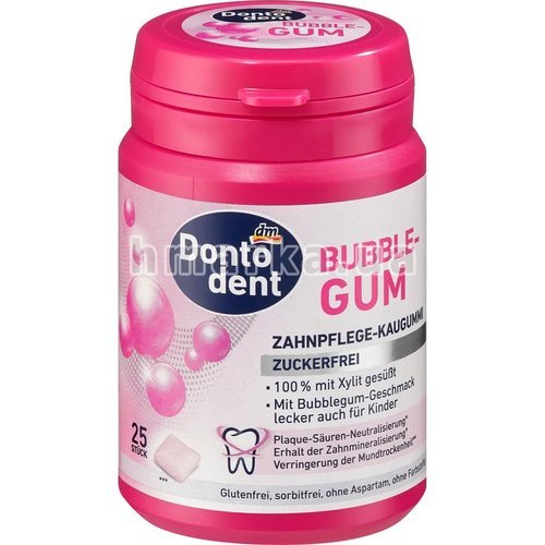 Фото Жувальна гумка Dontodent Bubble Gum, 25 шт № 1