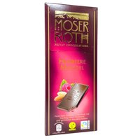 Молочний шоколад Moser Roth з малиновим пюре та шматочками мигдалю, 125 г