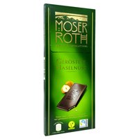 Темний шоколад Moser Roth зі шматочками жареного фундука, 125 г