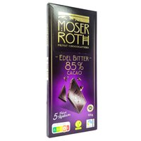 Чорний гіркий шоколад Moser Roth, 85 % какао, 125 г