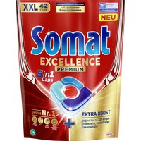 Таблетки для посудомийної машини Somat Excellence Premium 5в1, 42 шт.