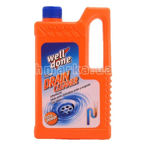 Фото Засіб для чищення труб Well Done "Drain Cleaner", 1 л № 1