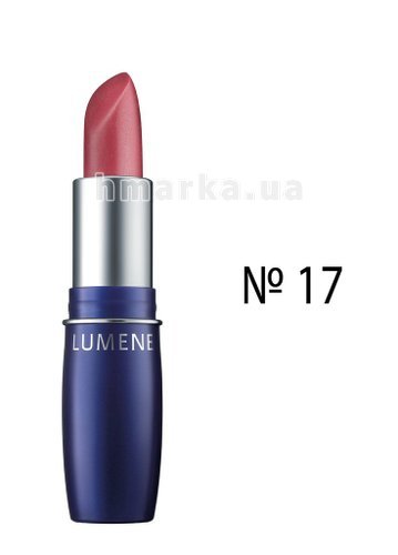 Фото Помада LUMENE WILD ROSE LIPSTICK с шипшиною, № 17 рожево-малиновий, 3.8 г № 1