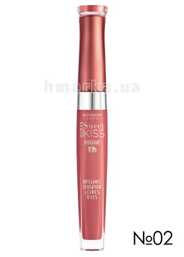 Фото Блиск для губ Bourjois SWEET KISS зволожуючий, № 2 бузковий, 5.7 мл № 1