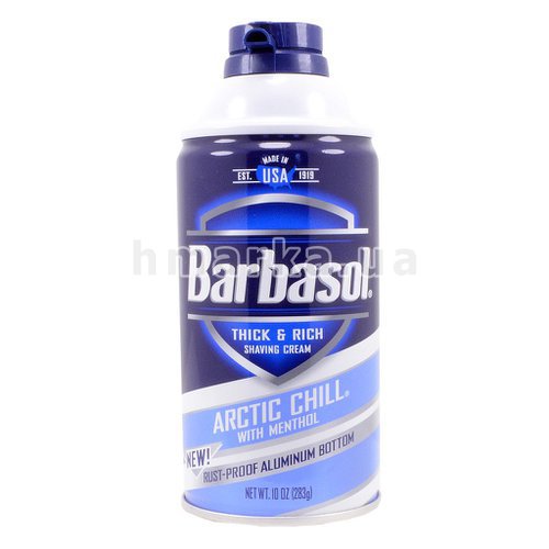 Фото Піна для гоління Barbasol Арктична прохолода з ментолом, 283 мл № 1