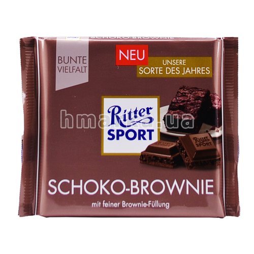Фото Шоколад Ritter Sport "Schoko - Brownie", 100 г № 1